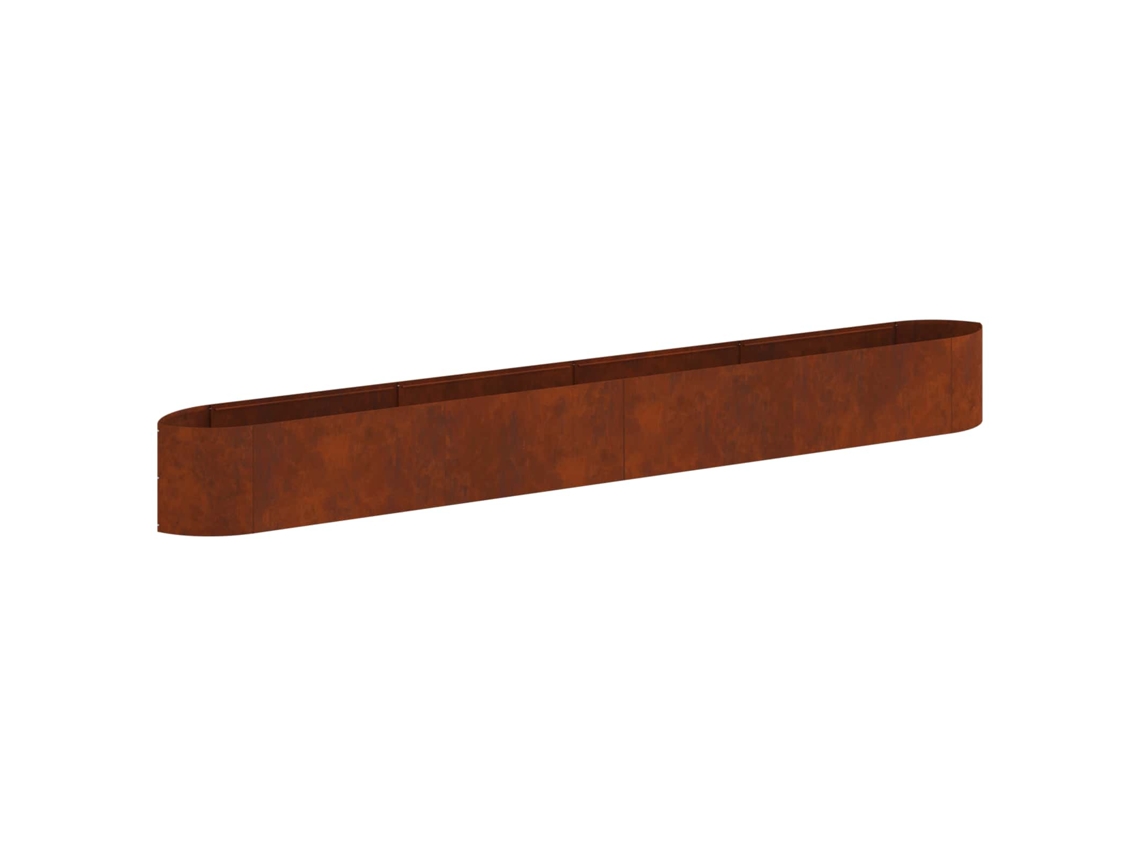Vidaxl Cama De Jardim Elevada Aço Corten 380 X 40 X 40 Cm Aço