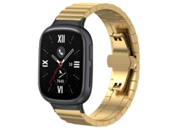 Bracelete para Honor Watch 4 Aço Inoxidável Textura de Bambu Dourada XIAOMOYU (20mm)