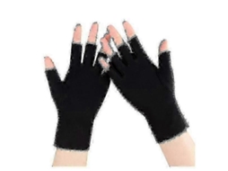 2 Pares De Luvas De Proteção Uv Para Manicure De Lâmpada De Unhas De Gel