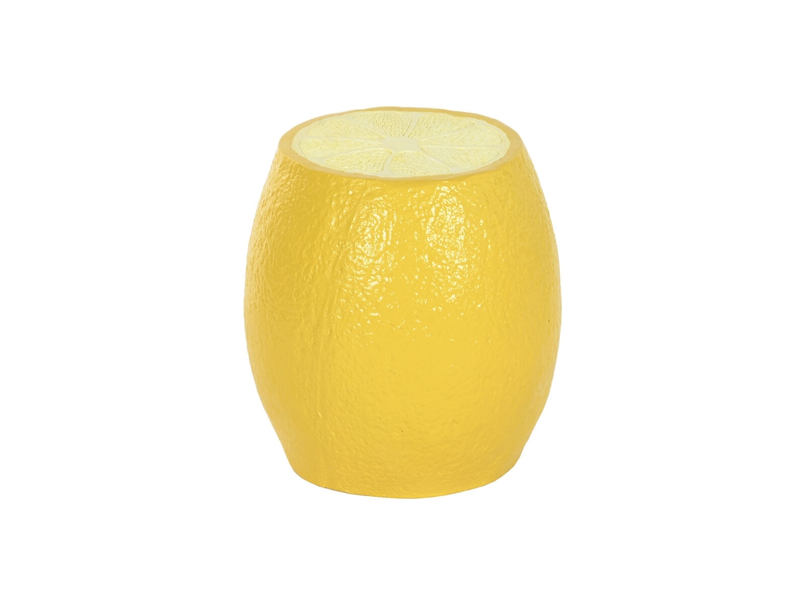 Mesa De Apoio Home Esprit Amarelo