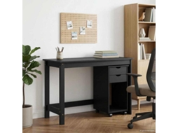 Vidaxl Conjunto De Mesa E Armário 2 Unid. Cinzento