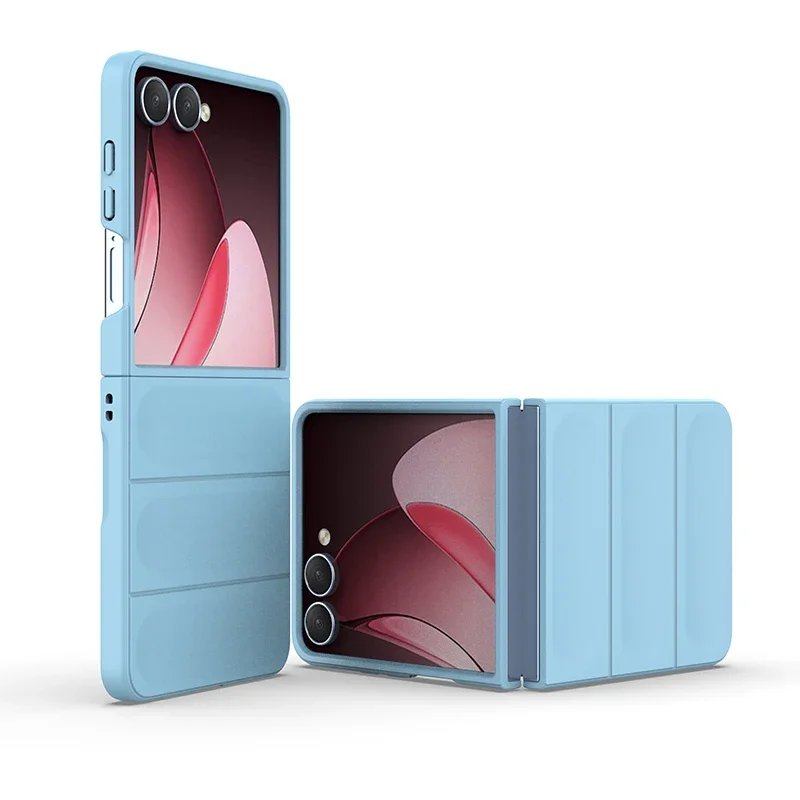 (azul, Galaxy Z Flip3 5g) Capa Rígida Fosca De Luxo Para Celular, Com Revestimento Macio Espesso E Estrutura À Prova De Choque.