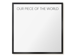 Magnetic Board Our Piece Of The World For The Living Room Espelharte (50x50 Cm)