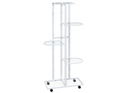 Flower Stand, Flower Stands Vidaxl Branco Ferro (45 X 23 X 100 Cm)