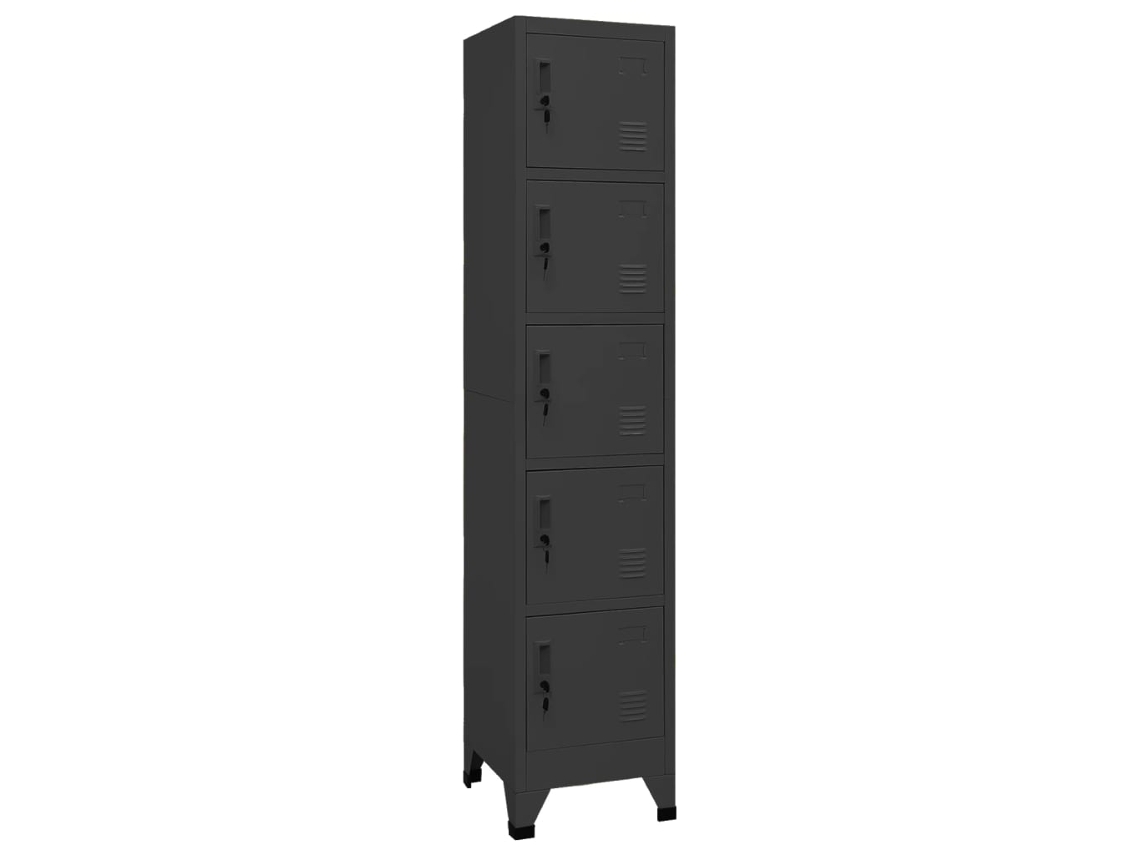 Vidaxl Cacifo 38x40x180 Cm Aço Antracite