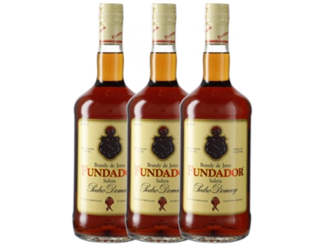 Conhaque PEDRO DOMECQ FUNDADOR Pedro Domecq Fundador (1 L - 3 unidades)