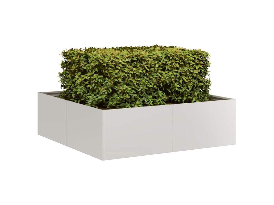 Vidaxl Vaso/floreira 100x100x30 Cm Aço Inoxidável