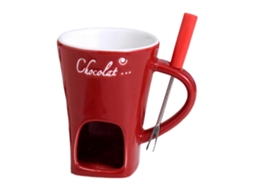 Caneca Para Fondue De Chocolate Hw 130ml Cerâmica Com Garfos Canecas Derreter Chocolate, Queijo E Manteiga Fácil Limpar Versátil Aquaforge