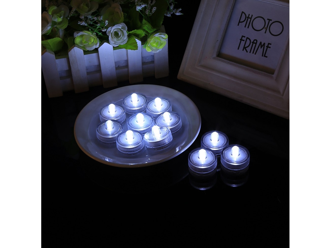 Luz Led Submersível À Prova D'água para Decoração de Casamentos e Natal, Branca Fria BRILVIBERA