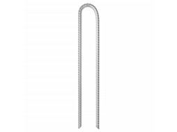 Conjunto de 12 estacas de tenda em forma de U, 37 cm Ø10 mm, aço galvanizado, EXCLUSIVO DA MAISON