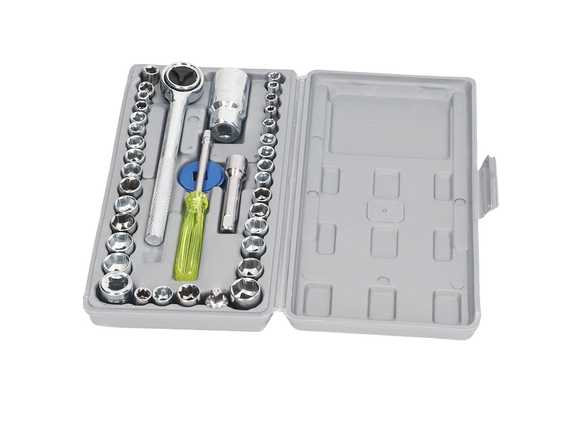 Laxiscreed Kit De Ferramentas Com 40 Peças Para Reparação E Manutenção Automóvel