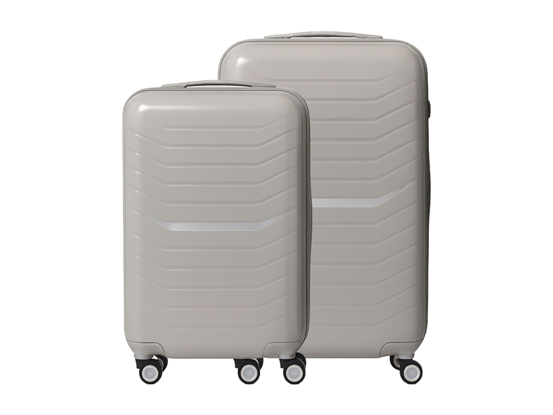 Conjunto De 2 Malas Rígidas Com Cadeado Tsa E Rodas 360°
