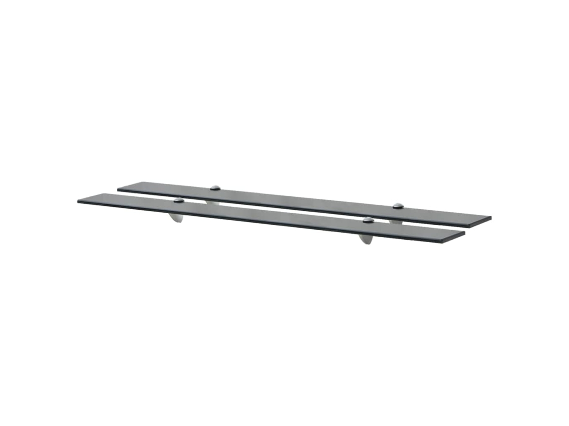 Floating Shelf, Floating Shelves Vidaxl Preto Vidro (100 X 10 Cm)