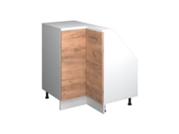 Móvel de Cozinha de Canto para Sótão VICCO 75.6cm com 1 Porta Carvalho Dourado