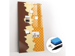 Quadro De Vidro Magnético Gelado Com Cobertura Para O Corredor Espelharte (60x120 Cm)