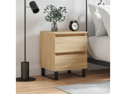 Vidaxl Mesa De Cabeceira 40x35x50 Cm Derivados Madeira Carvalho Sonoma