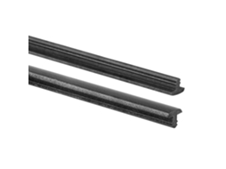 Perfil Antiderrapante Para Degraus Quest Pvc 10x8 Mm, Preto E Prateado, 25 M
