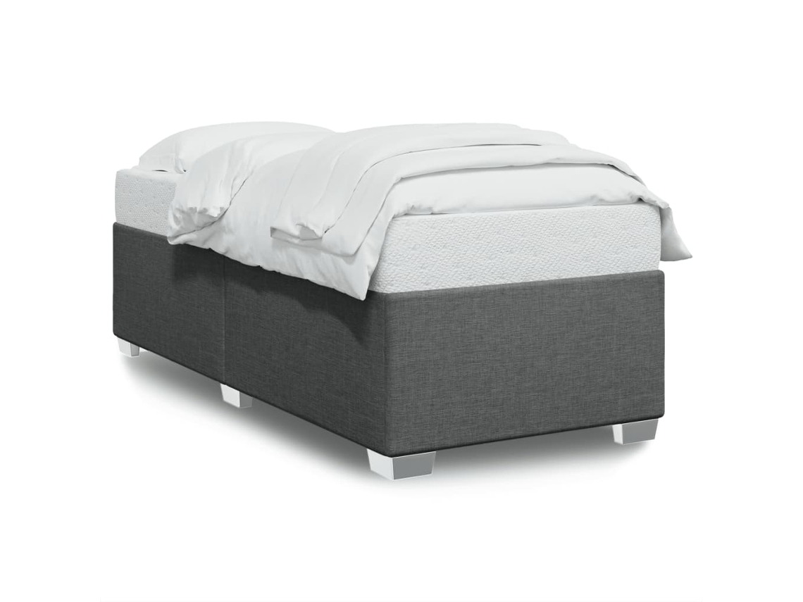 Bed Frame, Bed Frames Vidaxl Cinzeto Tecido (90 X 190 Cm)