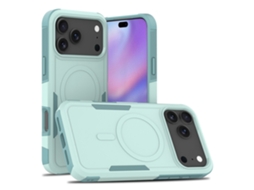 Compatível Com Iphone 17 Pro, Capa Magnética Com Cantos Acolchoados E Estrutura Resistente A Quebras (azul-esverdeado)
