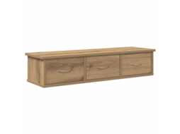 Wall Cabinet, Wall Cabinets Vidaxl Marrom Madeira Processada (90 Cm)
