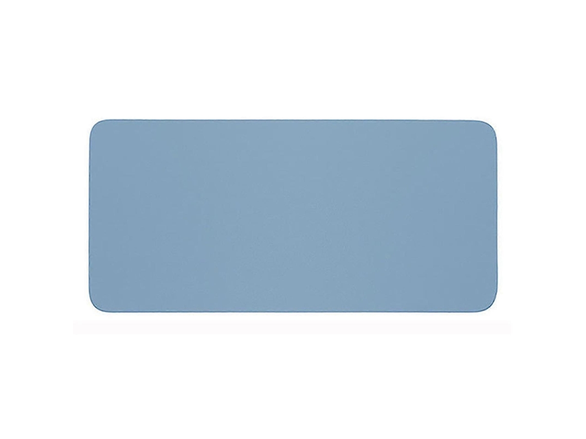 Mousepad Grande Antiderrapante E Grosso Em Pvc, À Prova Dágua, Portátil E Dobrável, Cor Sólida, Para Jogos E Laptops Xindaren Prata Azul Brilvibera