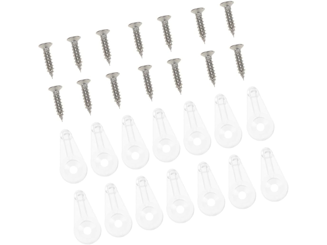Clips De Vidro Orfofe Para Portas E Armários, Kit Fixação 4 Mm Com Par