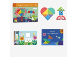 Mali brinquedo Educativo Magnetic 3d Puzzle Jigsaw Coração para Crianças Acima de 3 Anos