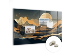 Quadro Magnético De Parede Paisagem Abstrata Para O Quarto Das Crianças Espelharte (60x40 Cm)