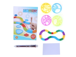 Mali régua Geométrica para Crianças Ferramenta de Desenho com Lápis e Papel A4 Stationery