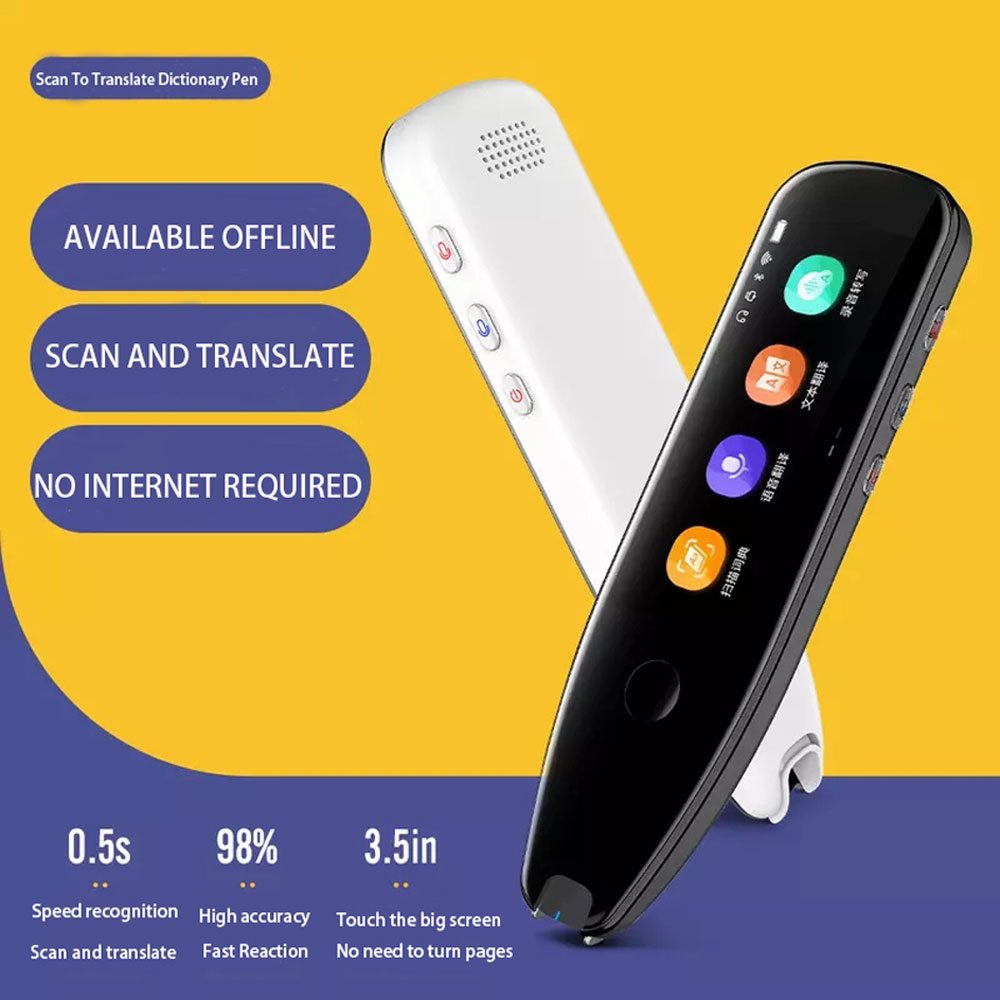Tradutor de digitalização de voz instantânea inteligente foto tradução  caneta 2.86 tela sensível ao toque wifi suporte offline 112 idiomas  tradução - AliExpress
