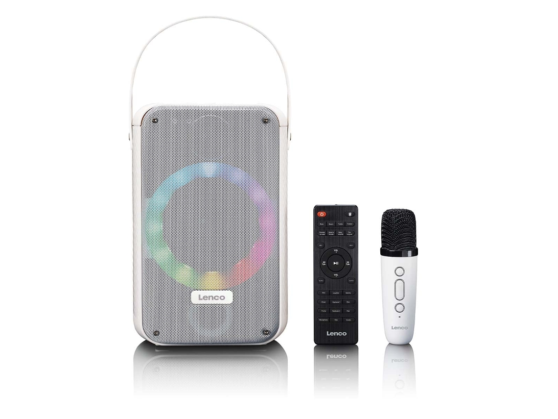 Caixa De Som Bluetooth Para Karaokê - Btc-060wh - Lenco