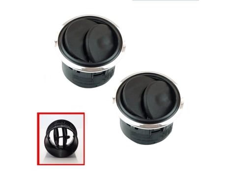 2 Grelhas De Ventilação Boca De Ar Ventilação Frente Esquerda Direita Meio Cinza Previsto Para Master 3 Movano B Nv400 Logan Partsline