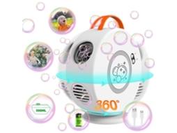 Máquina de Bolhas Brinquedo Infantil Sopro Automático de Bolhas Girando 90-360 Brinquedo de Máquina de Bolhas de 500Ml S92 SSS