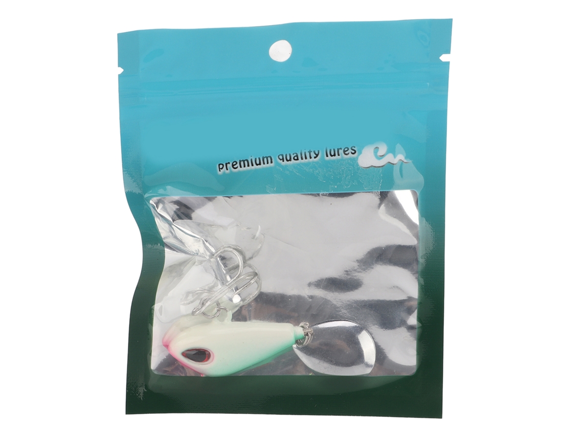 Isca Artificial Vib 20g Metal com Olhos 3d Luminosa