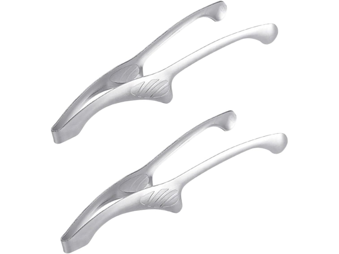 Pinças Para Churrasco Popetpop De Aço Inoxidável, Conjunto De 2 Peças, Pinças Multiuso Para Alimentos, Ideais Para