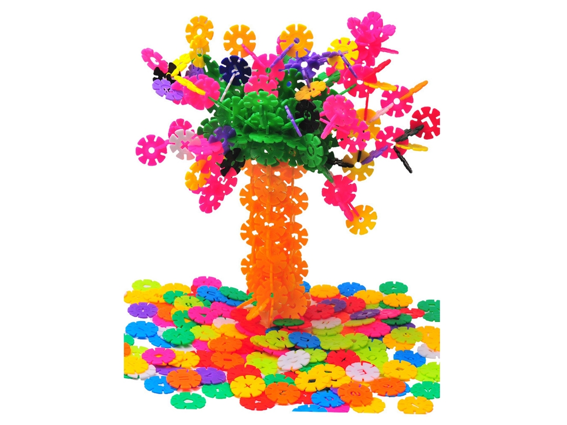 Mali conjunto Discos Interconectáveis Blocos Floco de Neve Infantil Brincadeira Educativa 500pcs