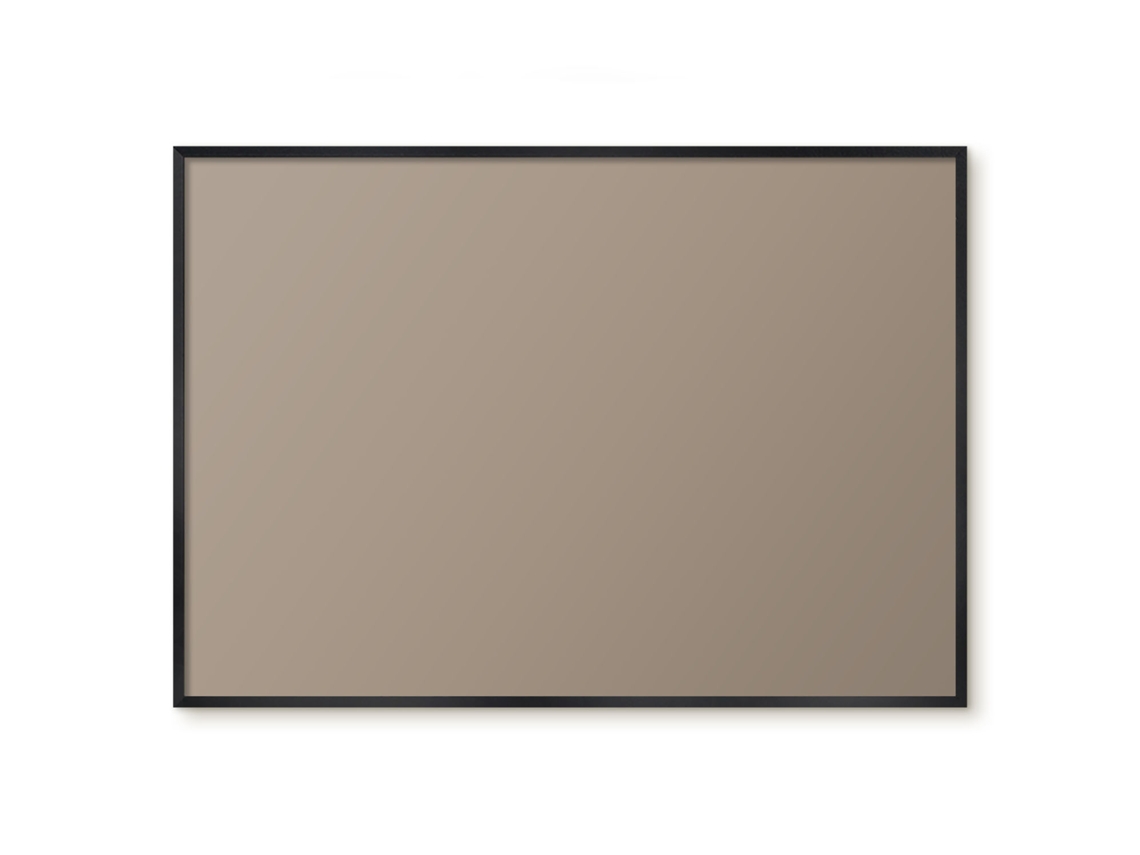 Quadro de vidro magnético marrom acinzentado para hall de entrada Espelharte (100x70 cm)