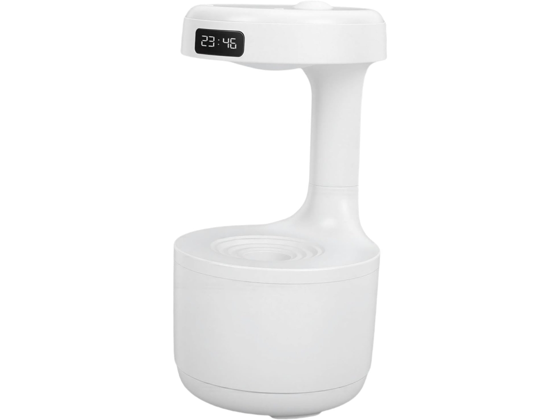 Umidificador De Névoa Fria 800ml, Com Relógio Digital Led