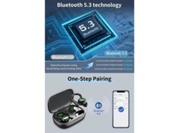 Fones De Ouvido Sem Fio Fones De Ouvido Bluetooth 5.3 Com Reprodução De 60h Fones De Ouvido Sem Fio Com Cancelamento De Ruído Com Display Yizhood