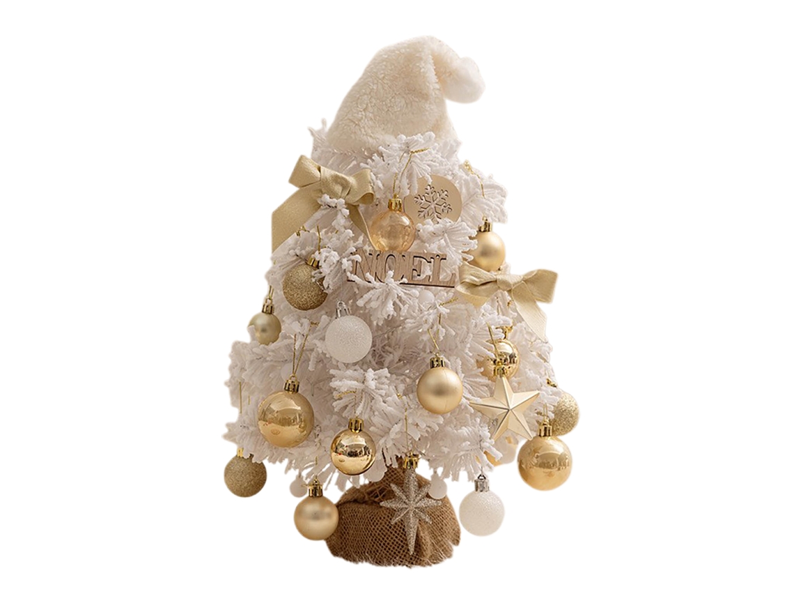 Mini Árvore De Natal (led Branco De Mesa) Eoocoo