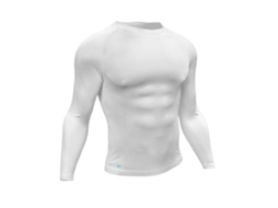 Camiseta Térmica Precision Sports Infantil Branca Manga Comprida Camada Base M