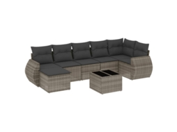 Garden Sofa Set, Garden Sofa Sets Vidaxl Cinzeto Rattan / Vime (n/a)