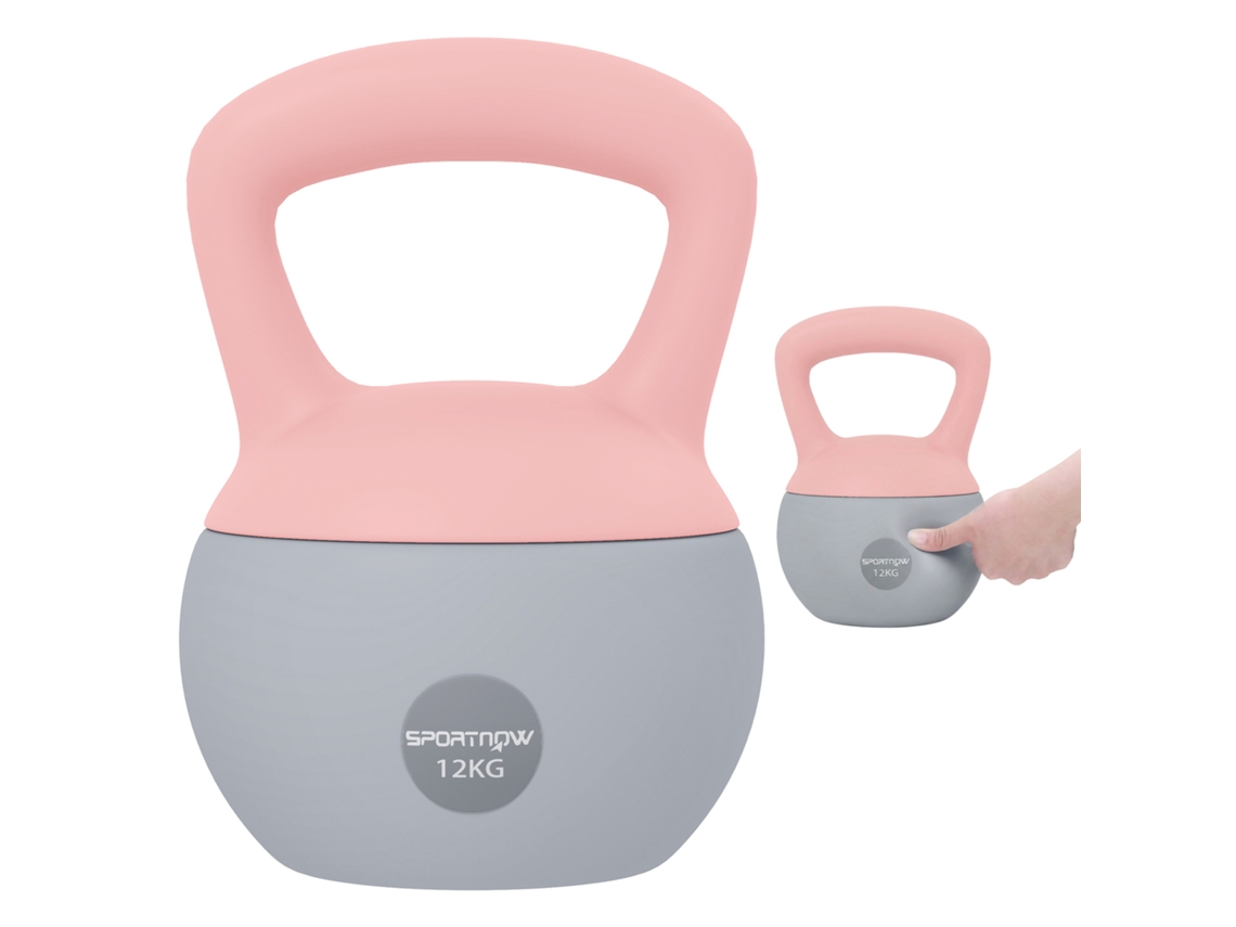 Pesa Rusa 12kg Kettlebell com Areia Metálica e Cabo Antiderrapante BTFORUS