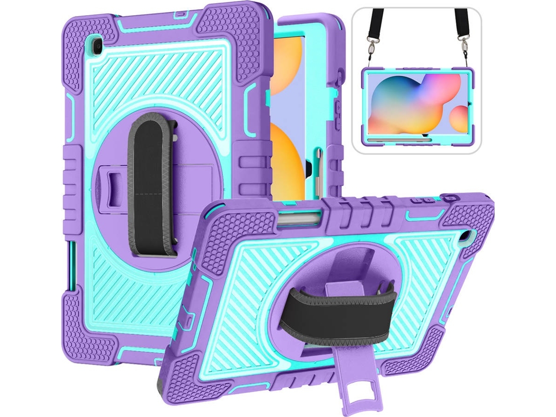 Elysve Capa Protetora Para Samsung Galaxy Tab S6 Lite 10,4 Polegadas Pug, Proteção Antiqueda, Cor Verde