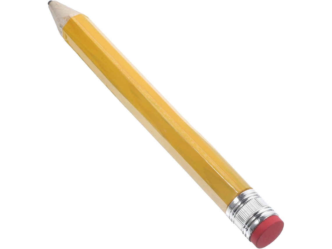 Lápis de Madeira Amarelo Grande de 35 Cm para Meninos em Madeira, 35 Cm, para Material Escolar CHABERLU (2b)