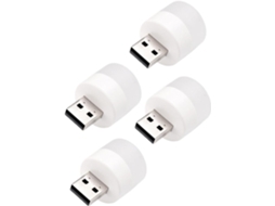 Conjunto De 4 Luminárias Cabeceira Portáteis Ukcoco Com Plugue Usb,