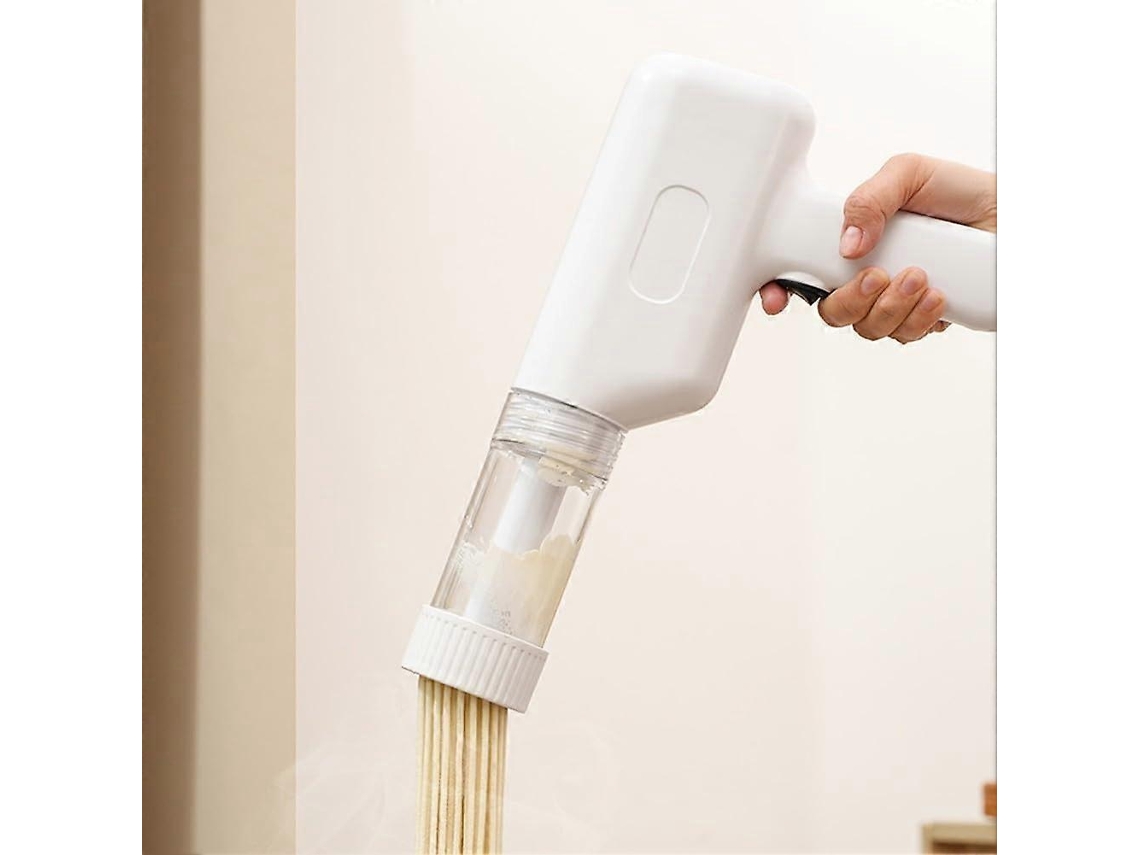 Máquina De Fazer Massa Elétrica Com Design Sem Fio Recarregável Via Usb, 6 Tipos De Massa, Removível E Fácil De Limpar, Branca.
