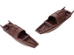 Modelo Barco Tradicional Resina Marrom Composto Peças Estabilidade Garantida Resistência Desbotamento Design GOKOCO