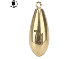 10pesos Pesca Sinker Reutilizável Ouro 7g