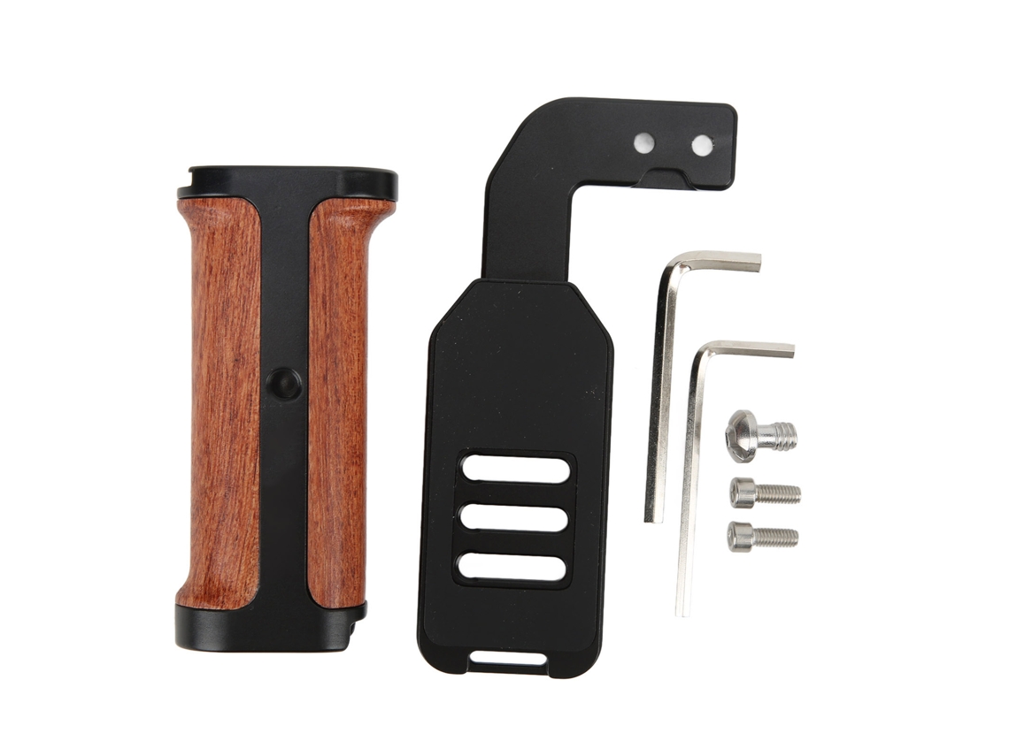 Universal L Shaped Quick Release Wooden Side Handle Stabilizer Quick Release Handle Handle Photography Stand LAXISCREED
